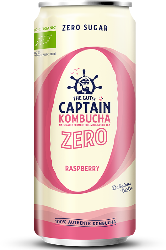 The Gutsy Captain Kombucha Zero Raspberry (12 x 250 ml)