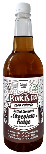 The Skinny Food Co Barista Coffee Syrup Salted Caramel Chocolate Fudge (1000 ml)