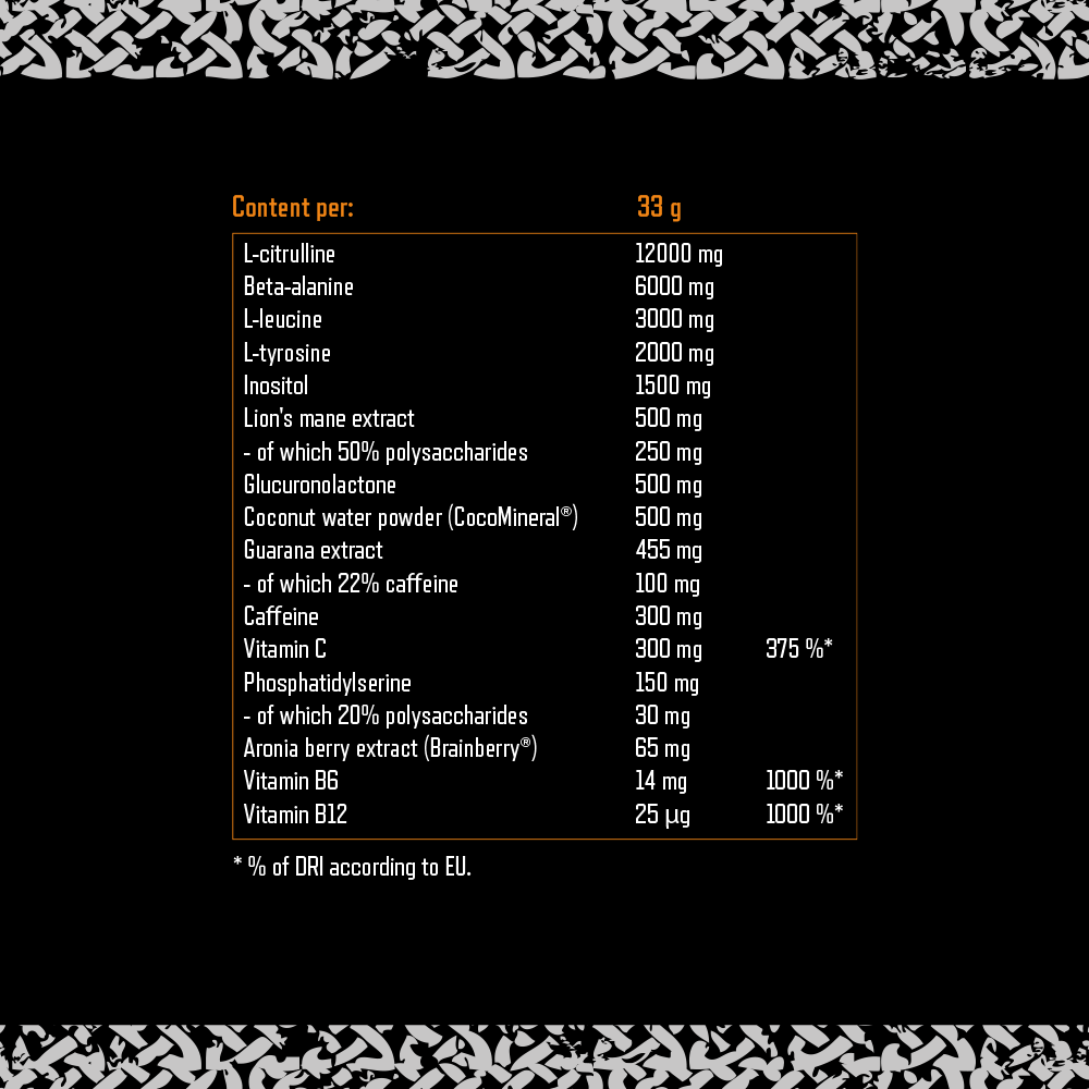 Viking Power Leviathan Hardcore PWO Orange (660 g)