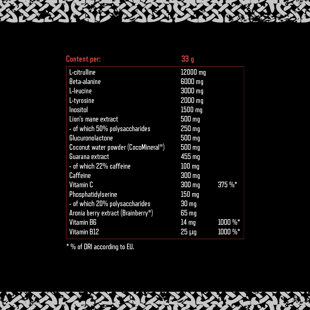 Viking Power Leviathan Hardcore PWO Red Berries (660 g)