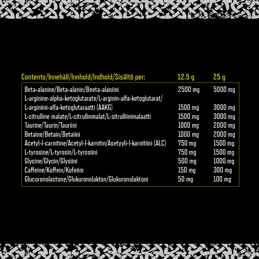 Viking Power Thor's Hammer Pre-workout Lemon Rive (500 g)