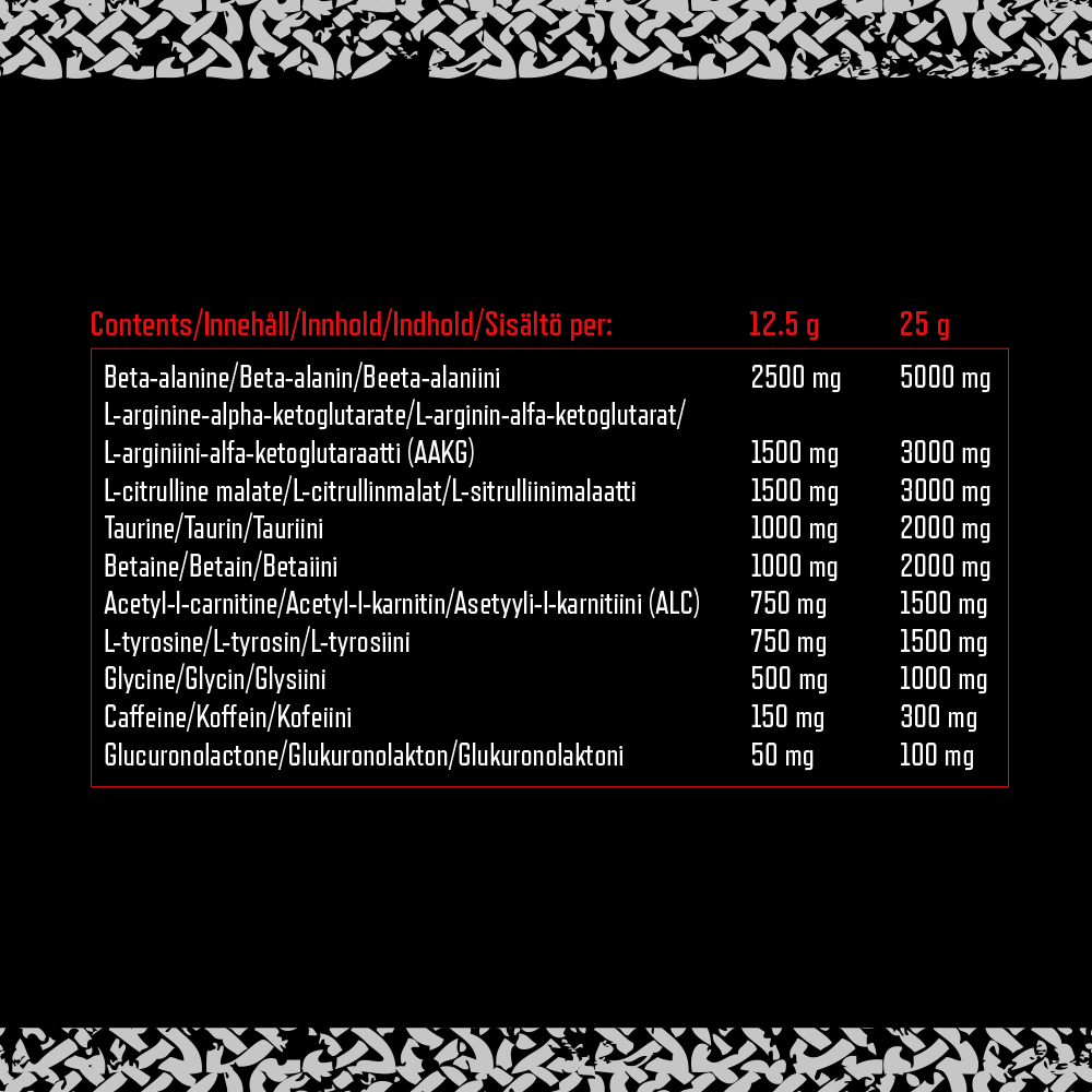 Viking Power Thor's Hammer Pre-workout Strawberry Storm (500 g)
