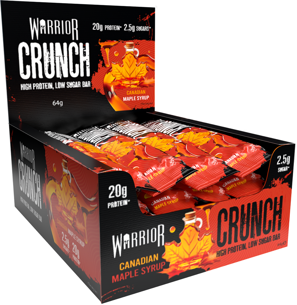 Warrior Crunch Bar Canadian Maple Syrup (12 x 64 g)