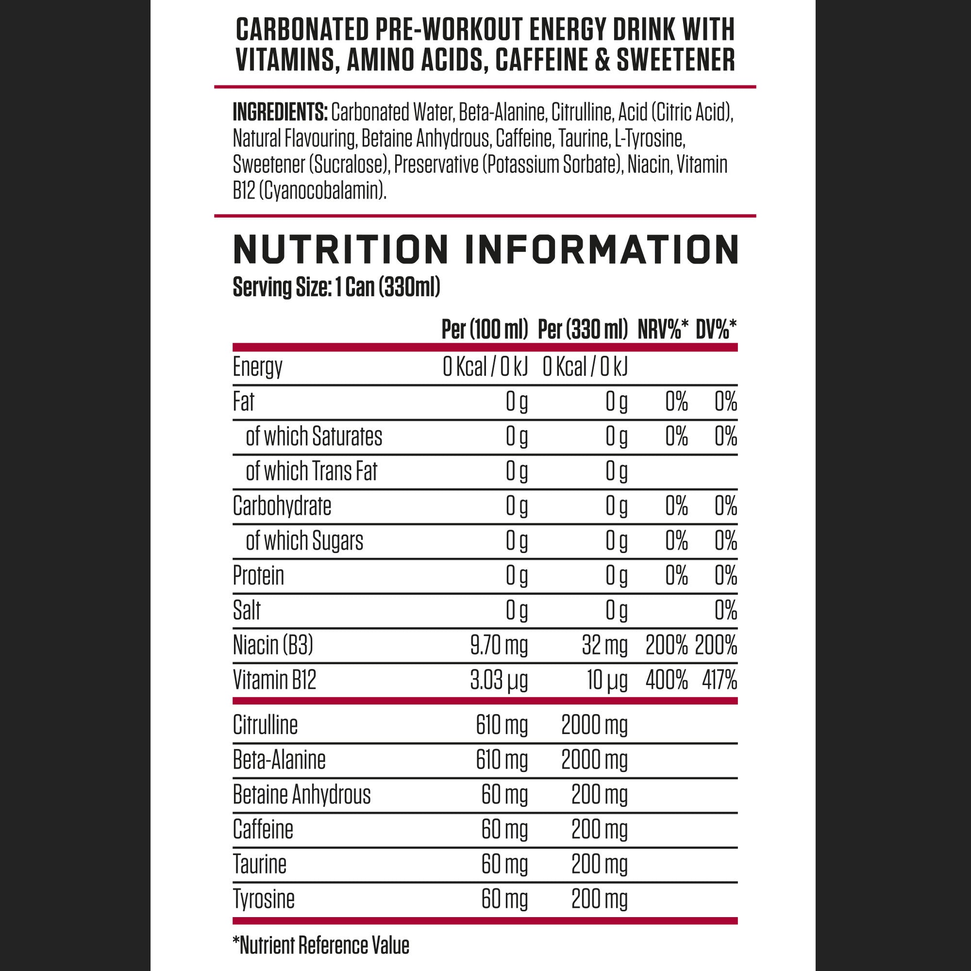 Applied Nutrition ABE Energy & Performance - 12 x 330 ml Statiegeld - Cherry Slushie