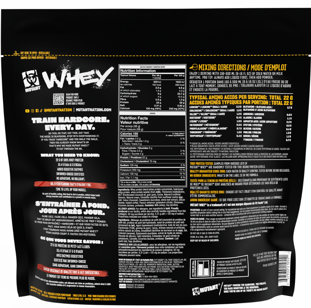 Mutant Whey Chocolate Fudge Brownie (2270 g)