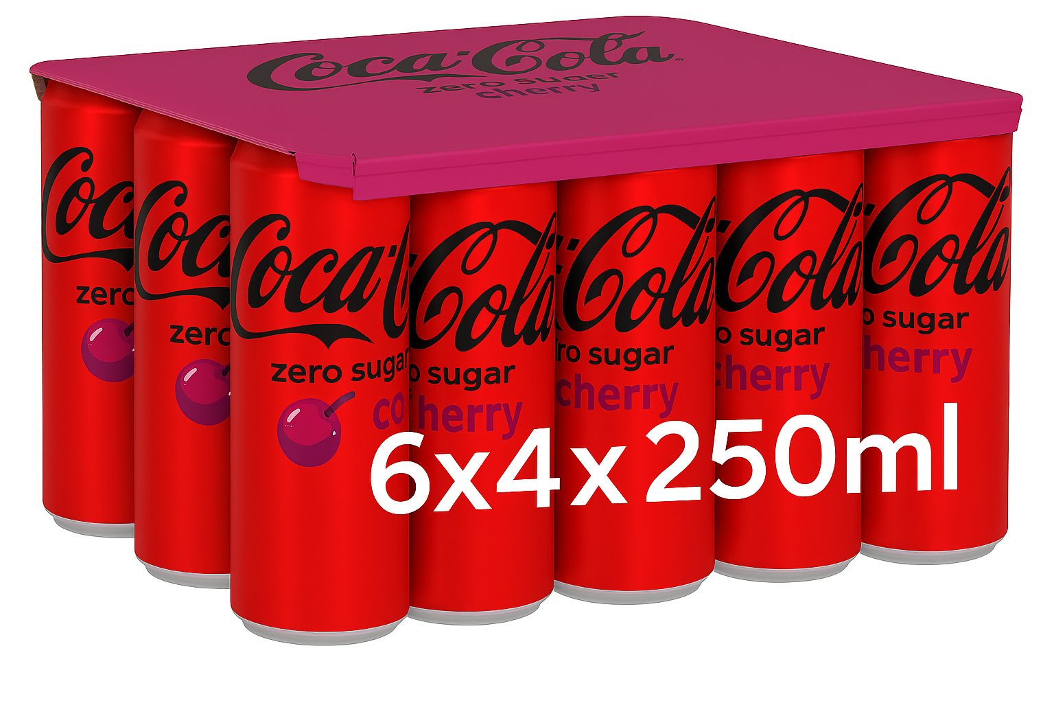 Coca Cola Cherry Zero Sugar - 24 x 250 ml