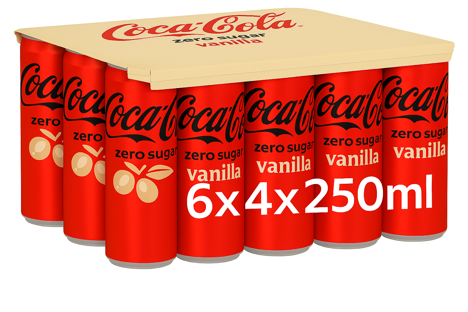 Coca Cola Vanilla Zero Sugar - 24 x 250 ml