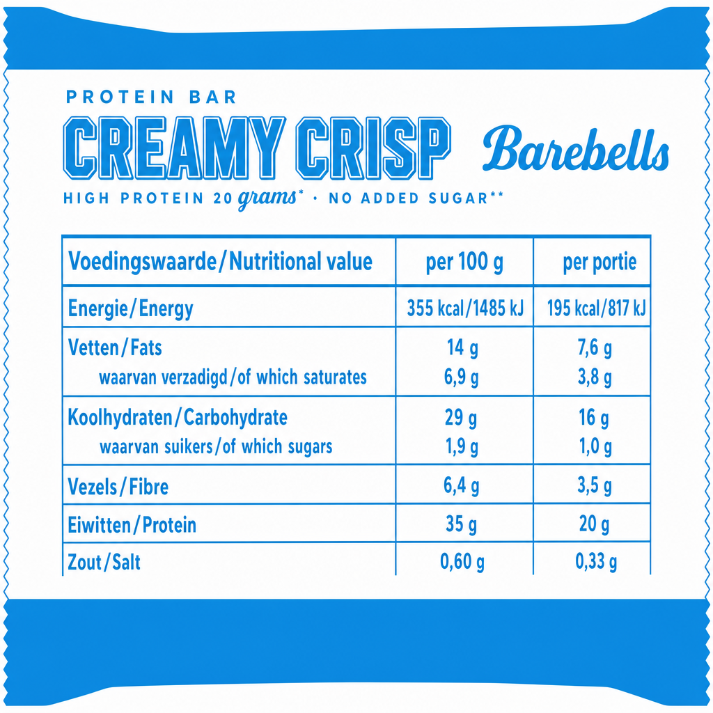 Barebells Protein Bar Creamy Crisp (1 x 55 g)