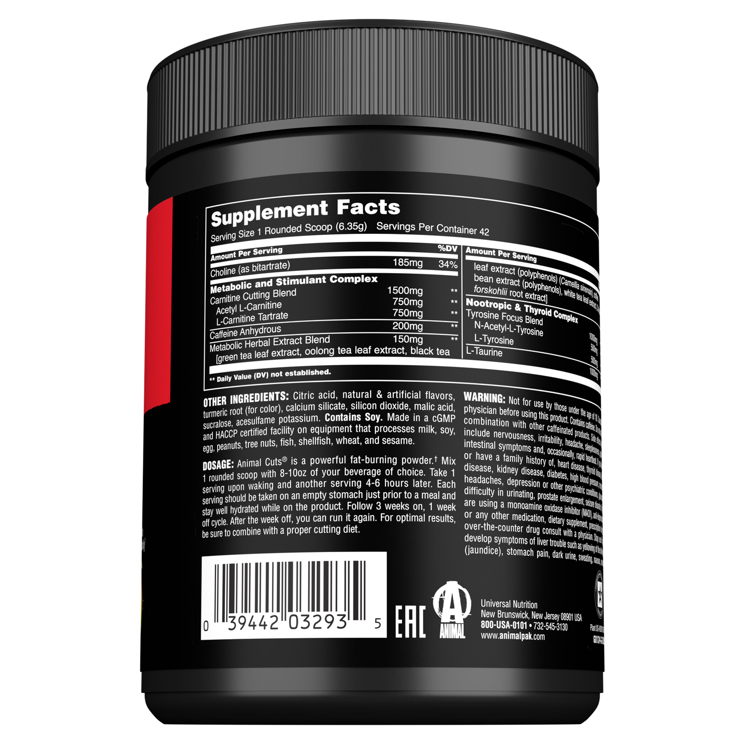 Animal Cuts Powder Orange Mango (42 servings)