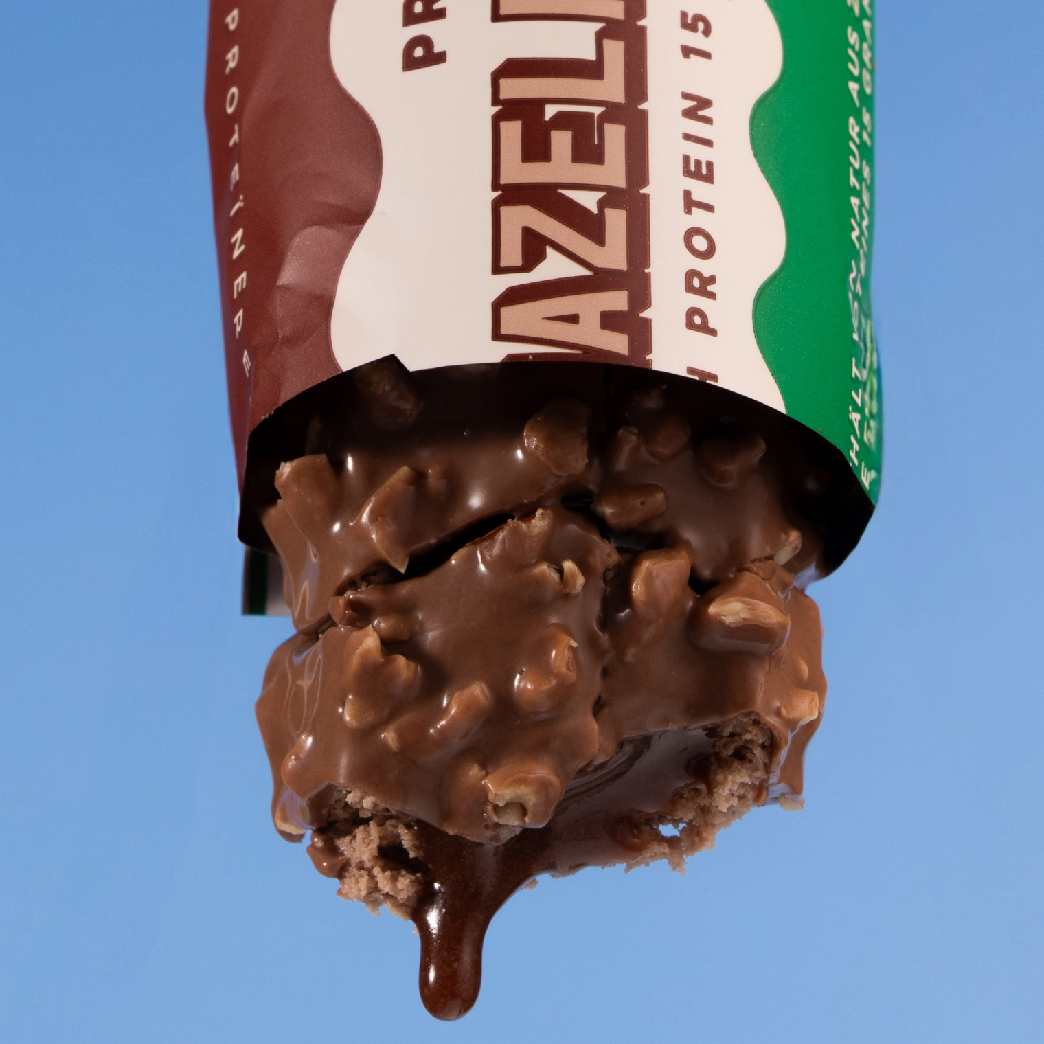 Barebells Protein Bar Hazelnut Spread - close-up smeuïge vulling