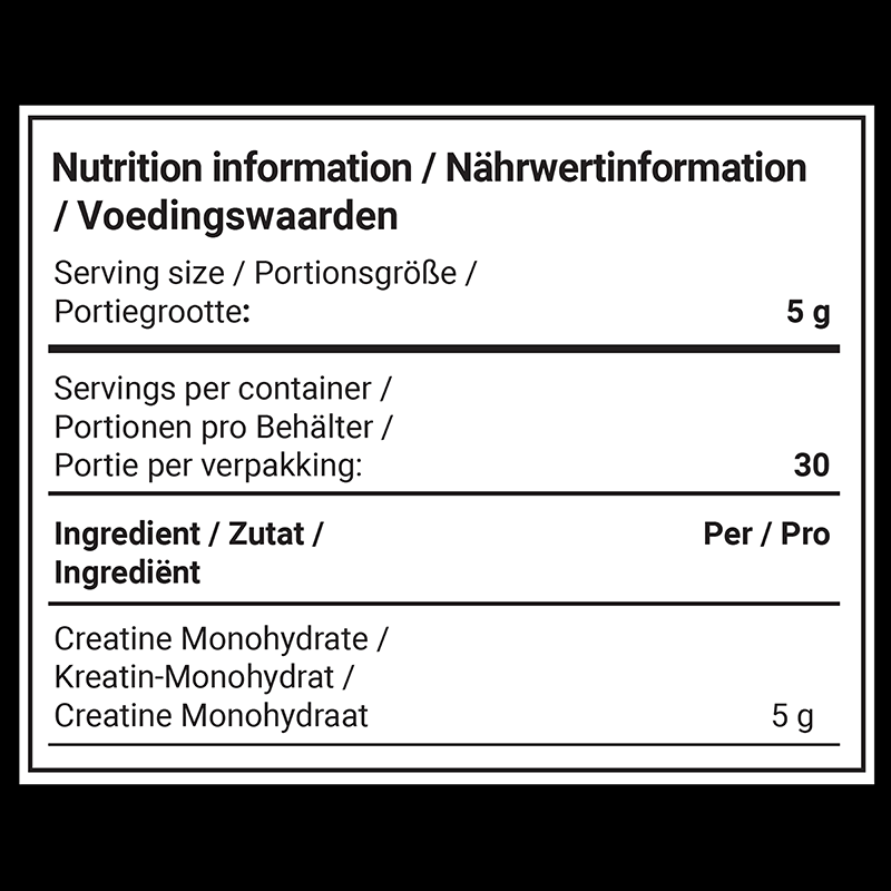Dedicated Nutrition Micronized Creatine Monohydrate (150 g)