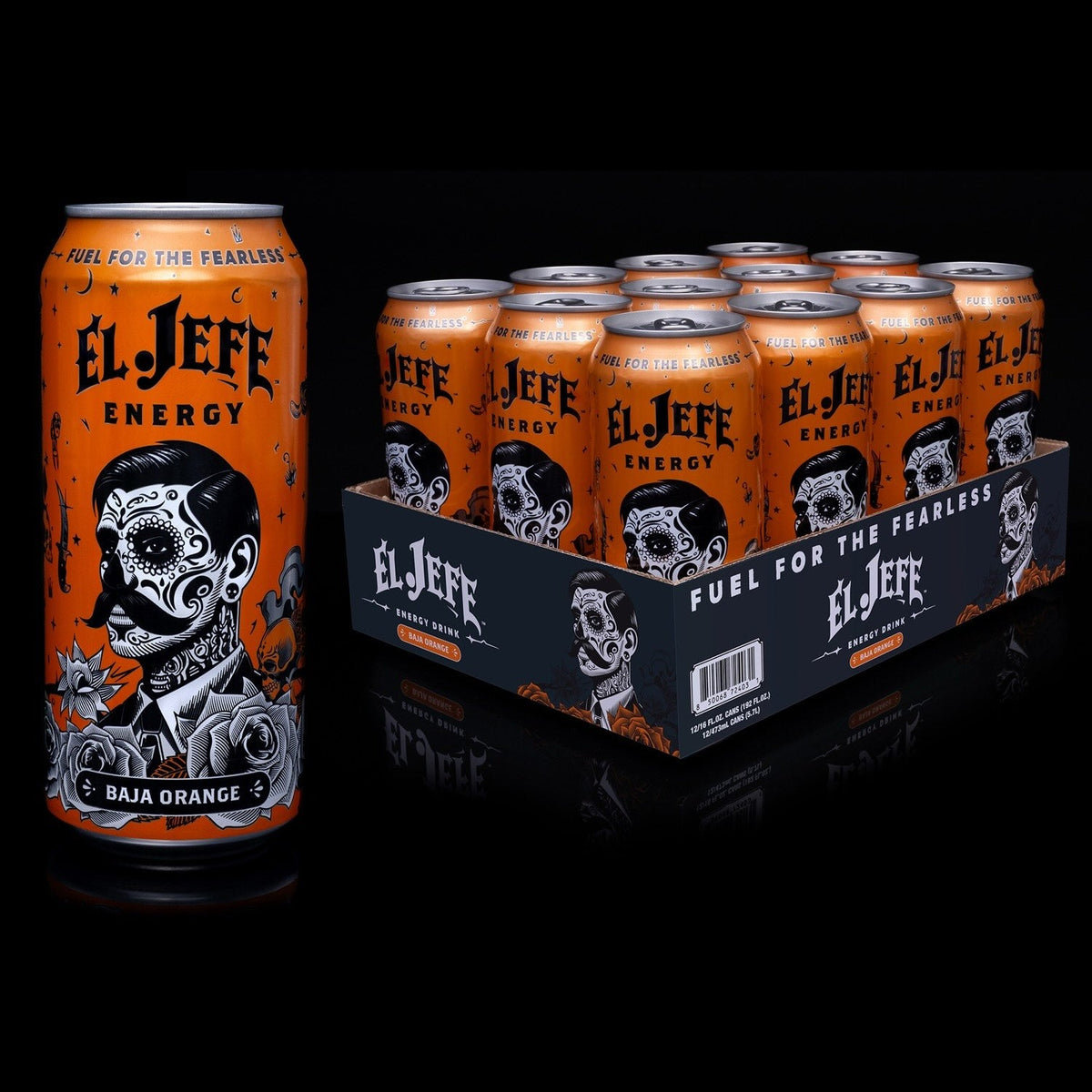 El Jefe Energy Baja Orange 12 x 473 ml
