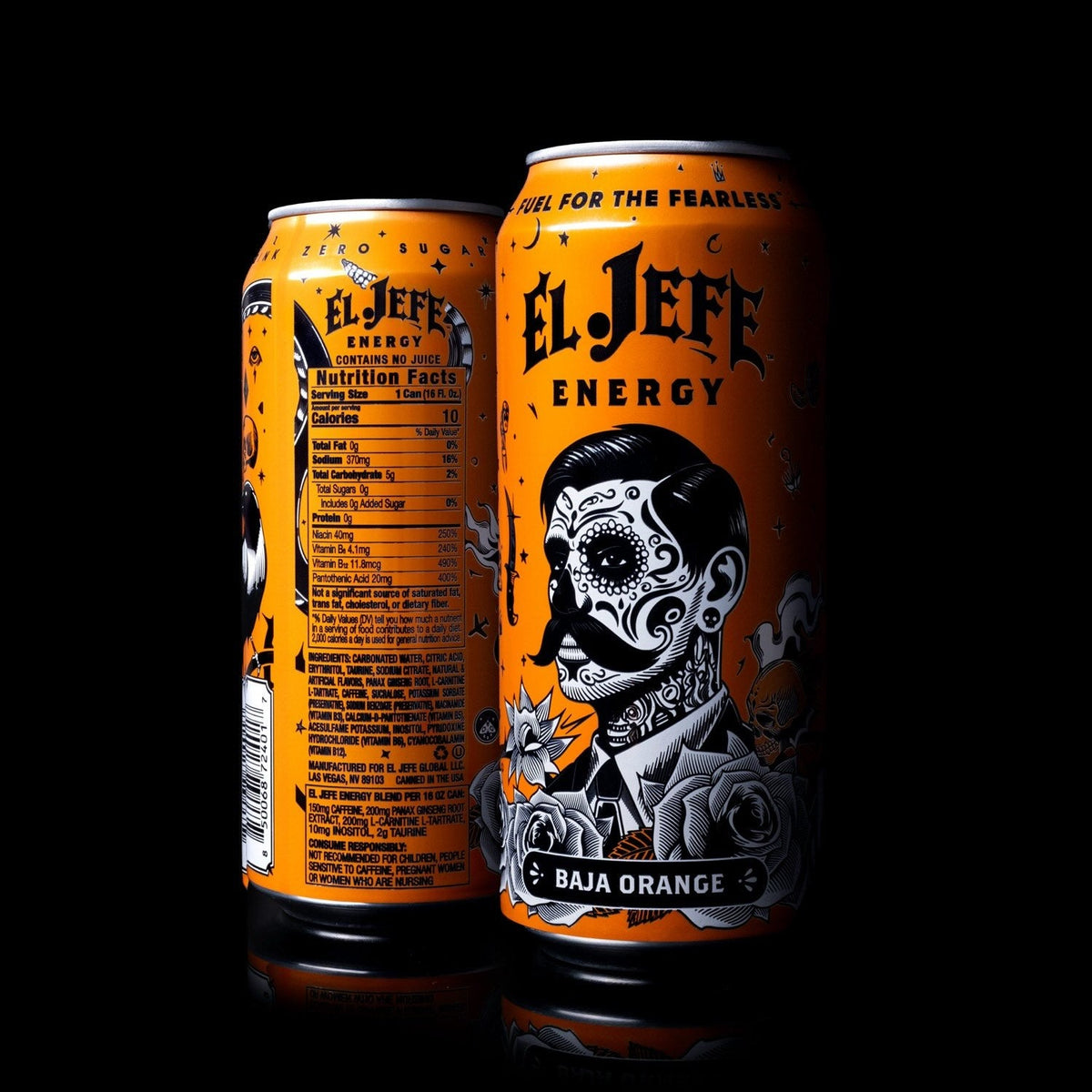 El Jefe Energy Baja Orange 12 x 473 ml