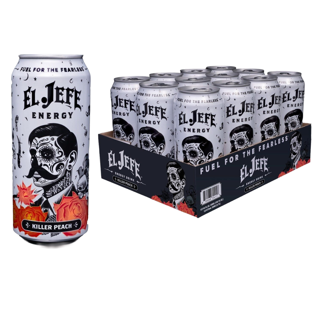 El Jefe Energy Killer Peach 12 x 473 ml