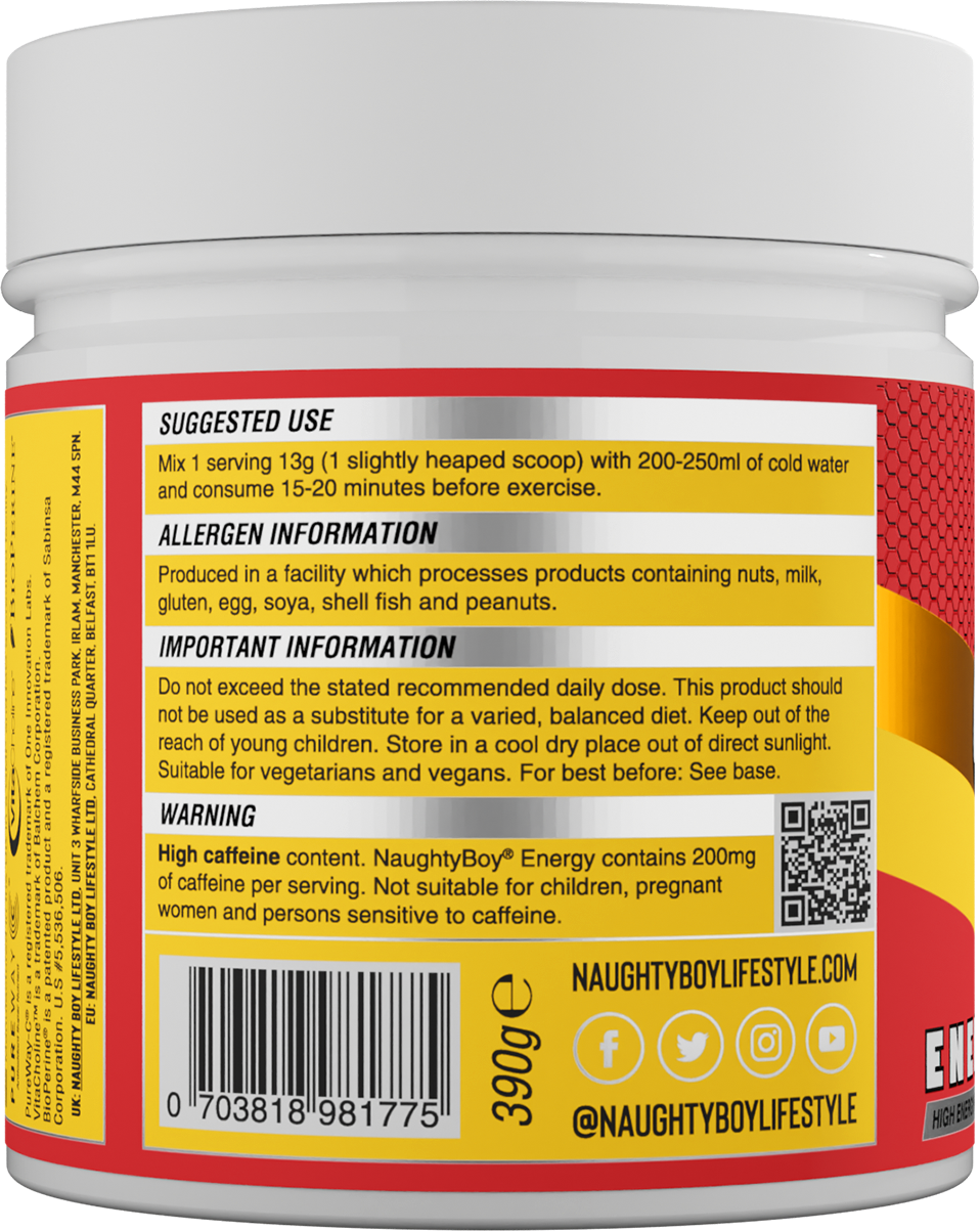 Naughty Boy Energy Pre-workout Strawberry Mango (390 g)