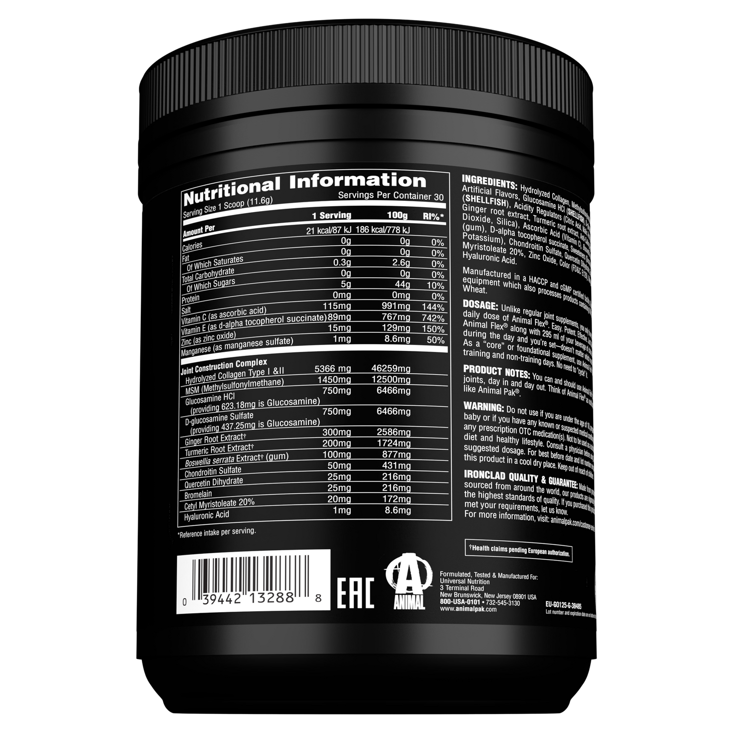 Animal Flex Powder Cherry Berry (30 servings)