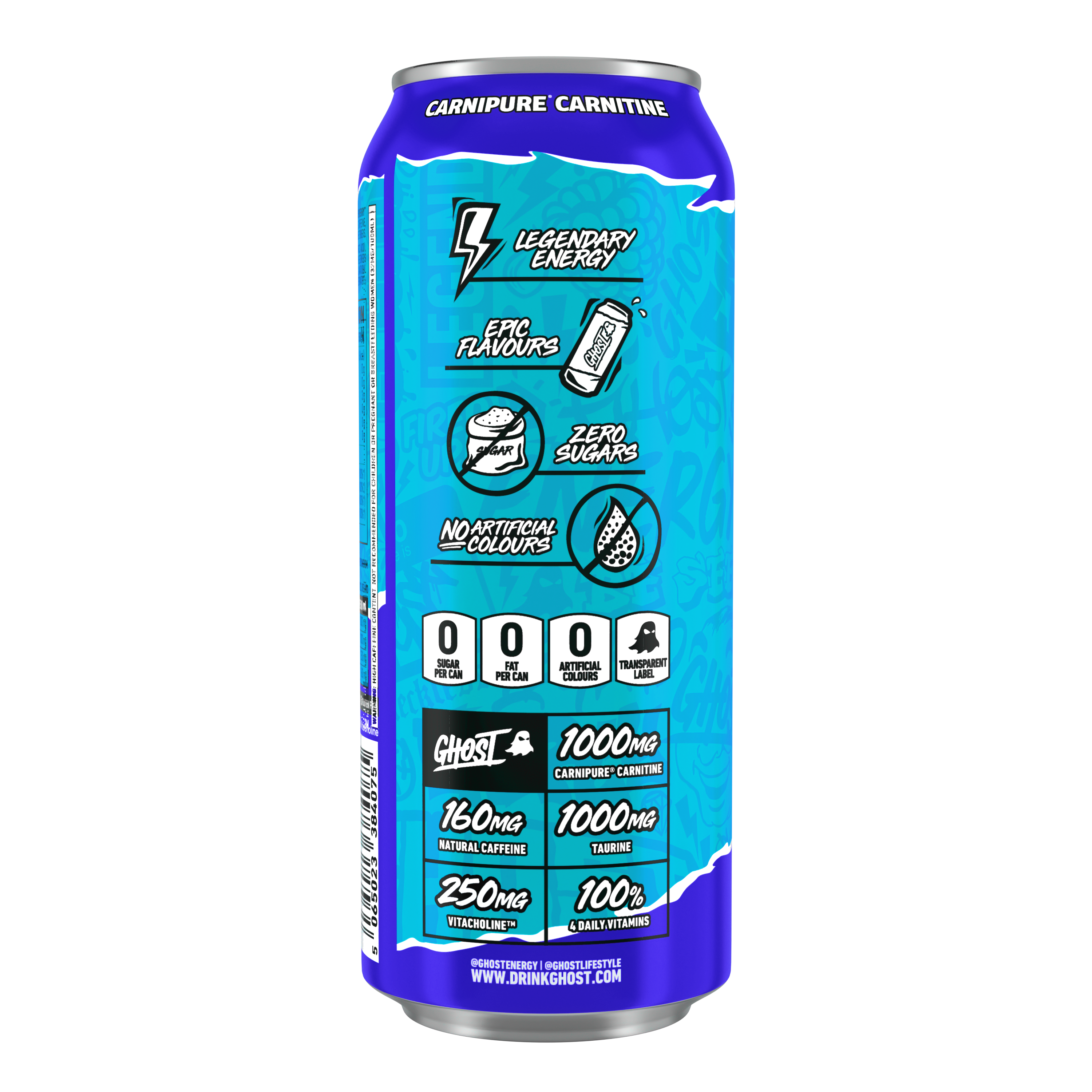 Ghost Energy - 12 x 500 ml - Blue Raspberry
