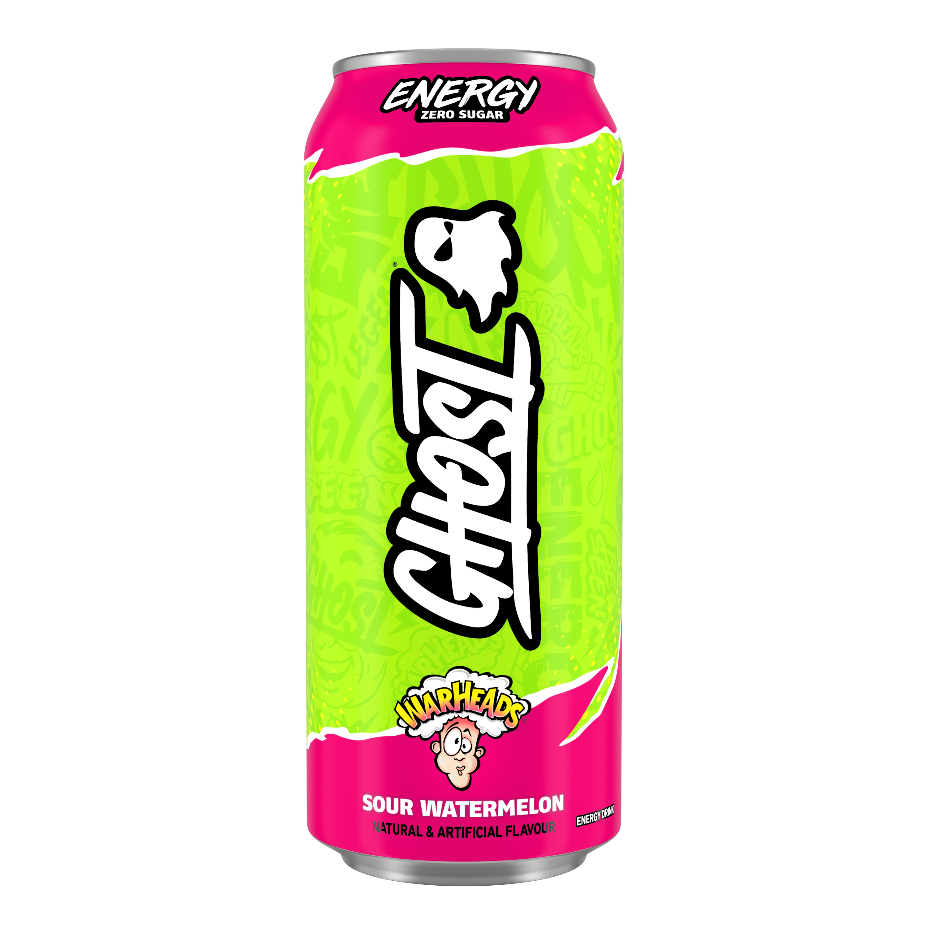 Ghost Energy - 12 x 500 ml - Warheads Watermelon
