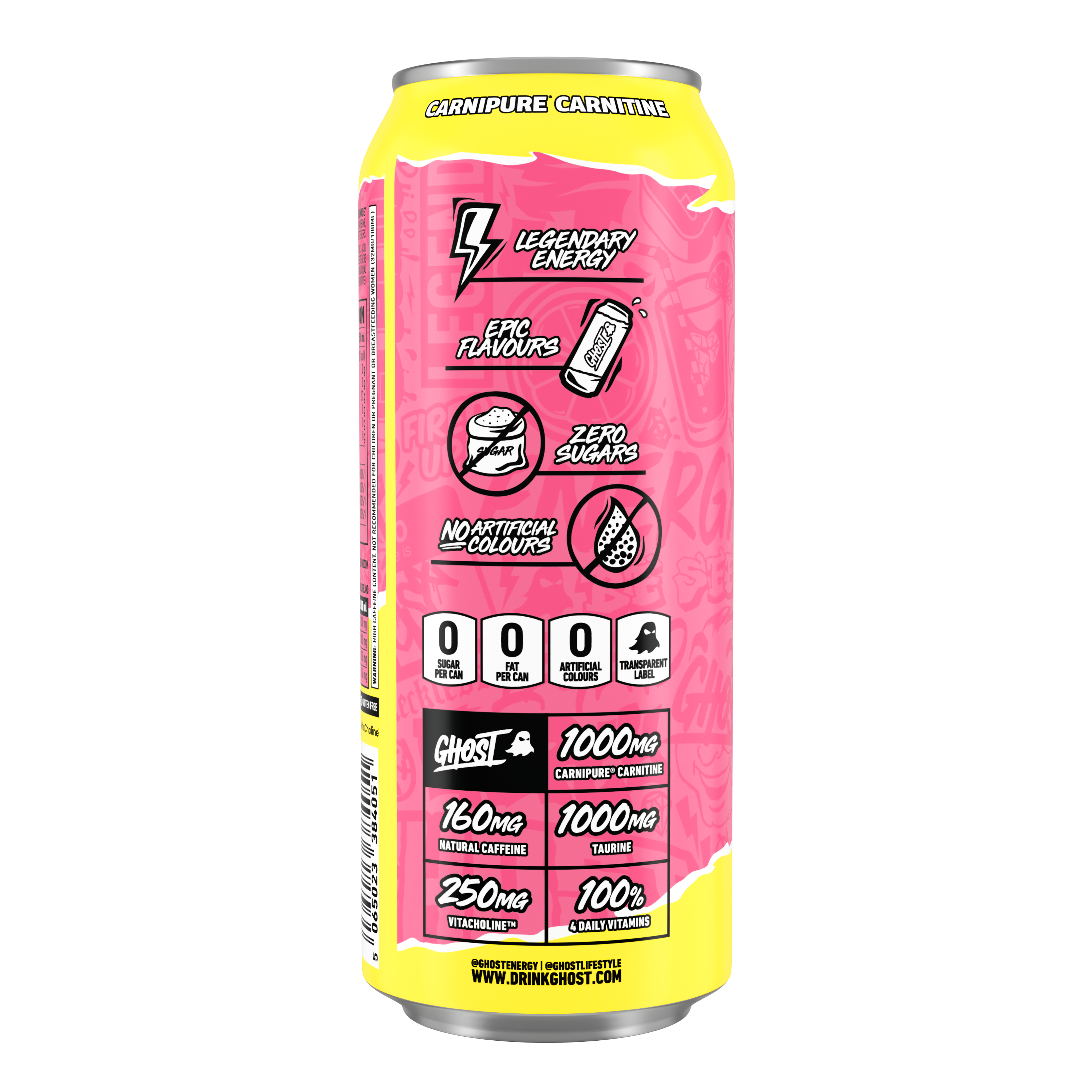 Ghost Energy - 12 x 500 ml - Pink Lemonade
