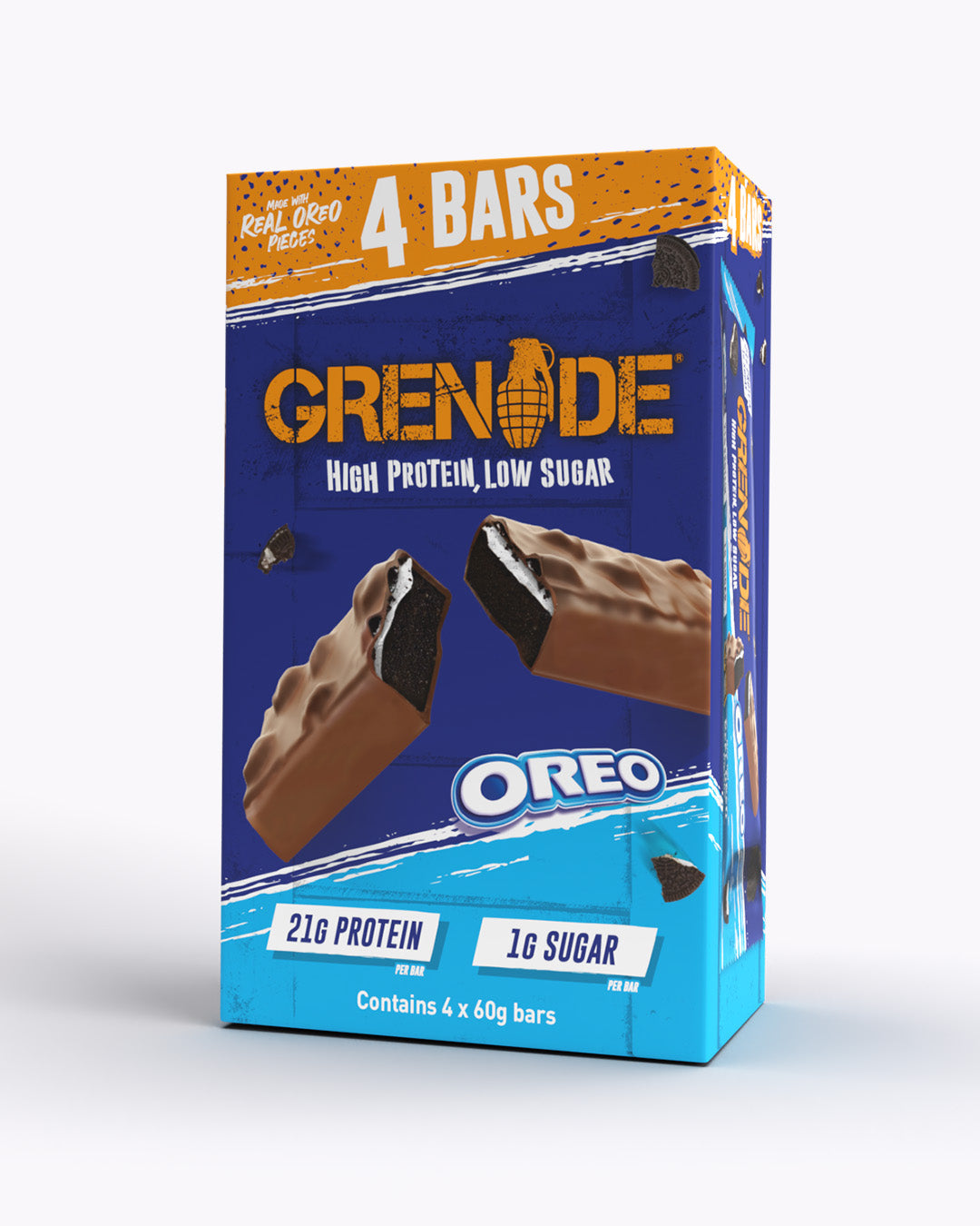 Grenade Protein Bar Oreo eiwitreep – verpakking 4 repen