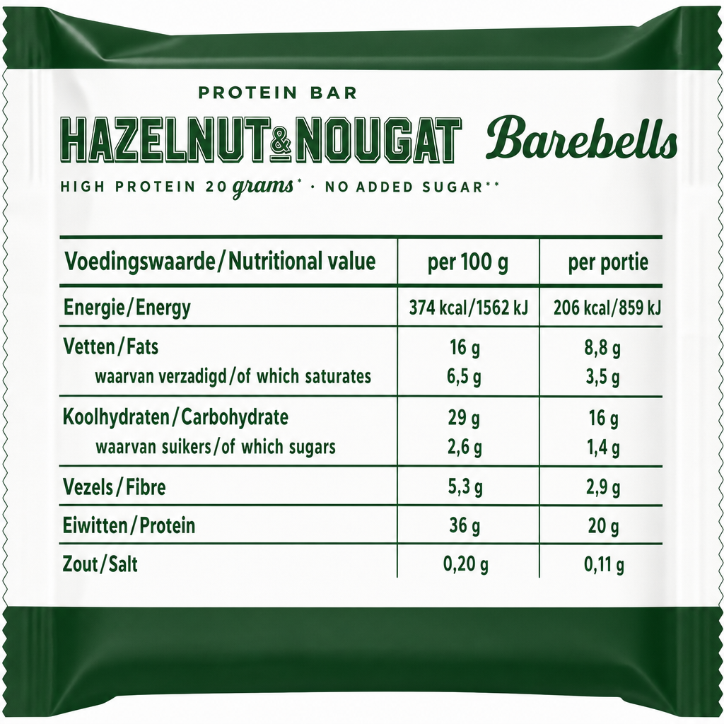 Barebells Protein Bar Hazelnut & Nougat (1 x 55 g)