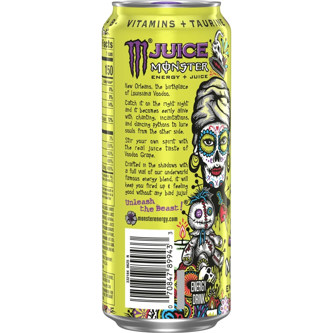 Monster Energy Voodoo Grape - 1 x 473 ml