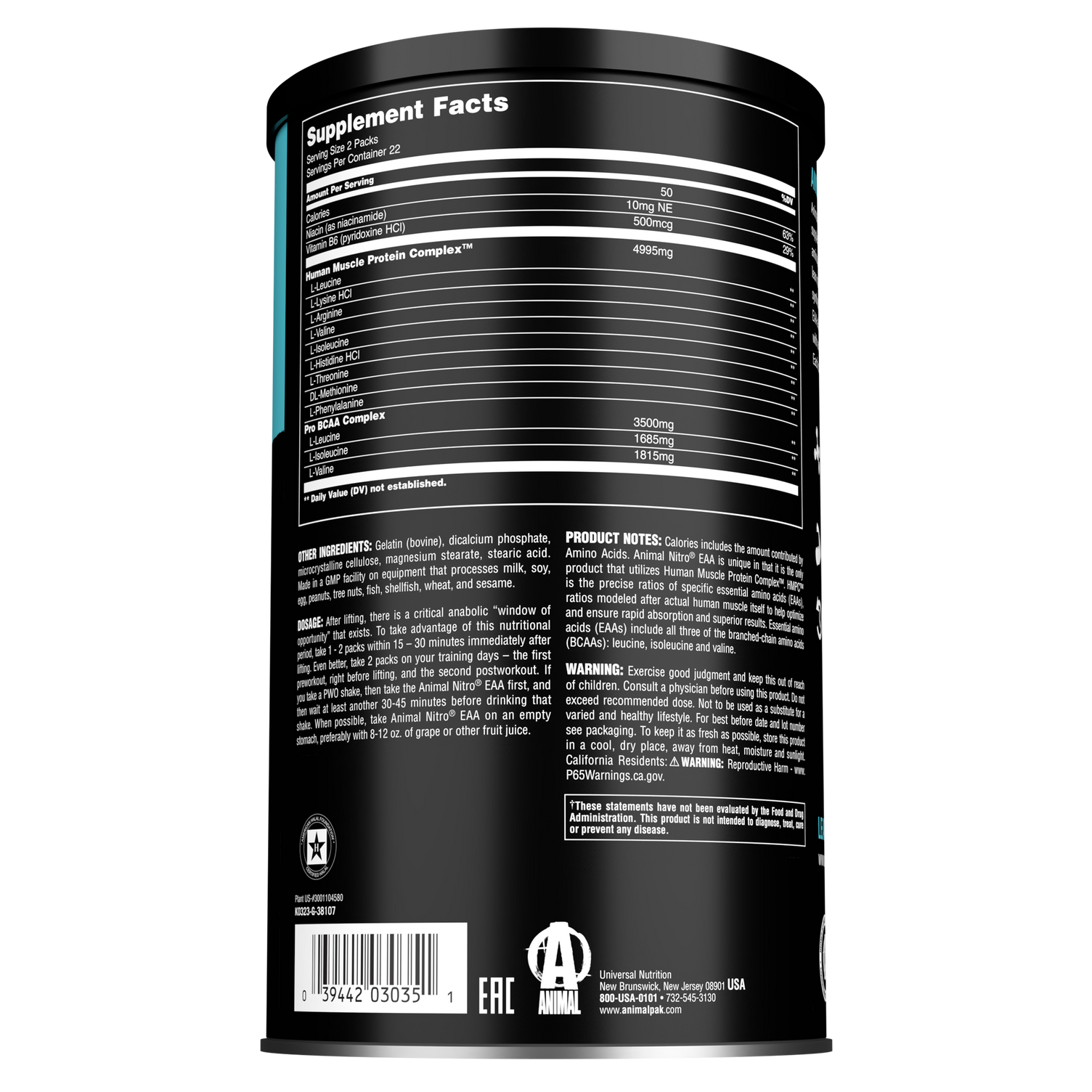 Animal Nitro EAA (44 packs)