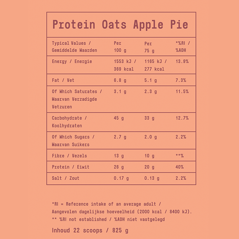 Fit & Co Protein Oats Apple Pie