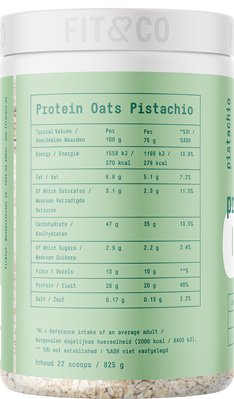 Fit & Co Protein Oats Pistachio
