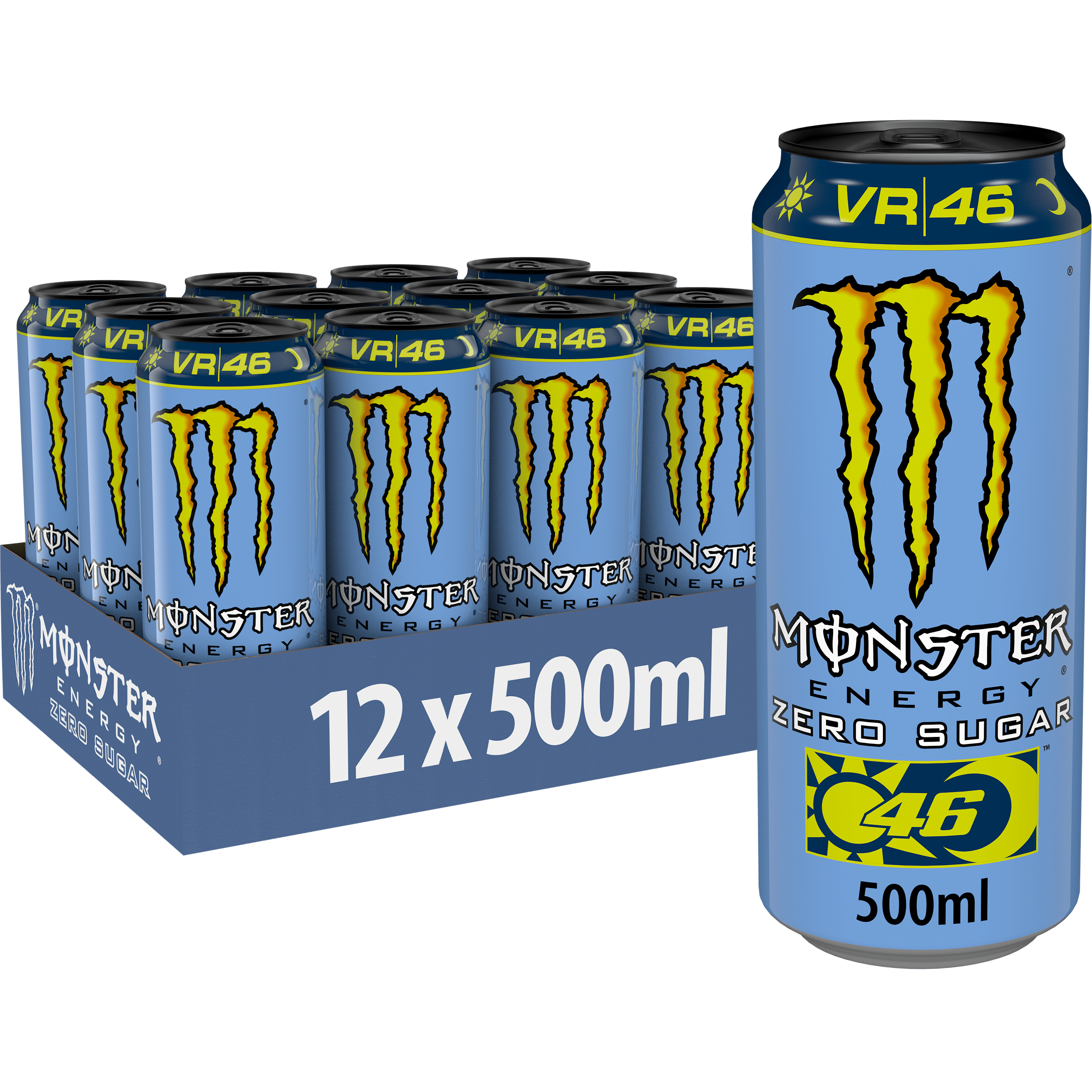 Monster Energy VR46 Zero Sugar  (12 x 500 ml)