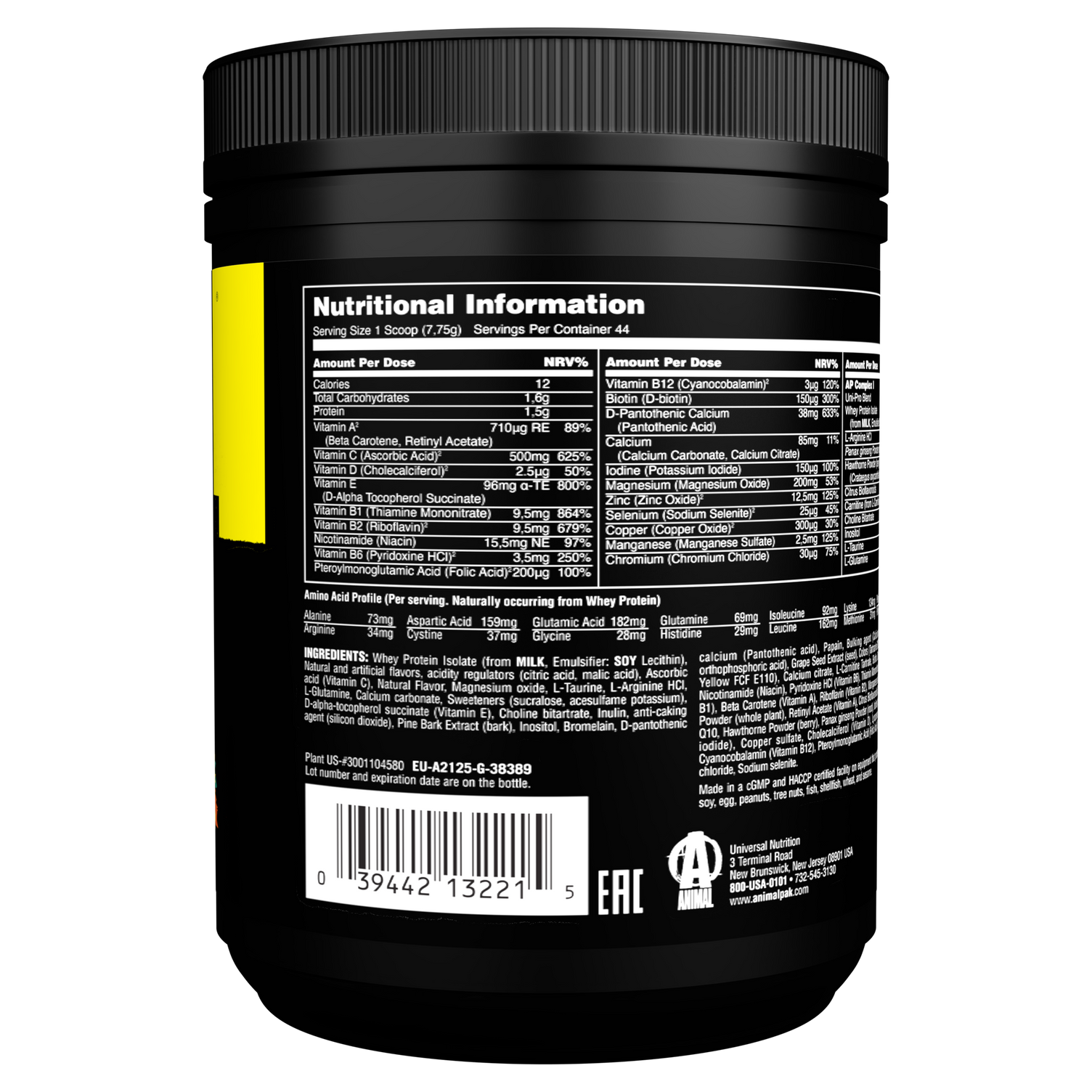 Animal Pak Powder Orange (44 servings)