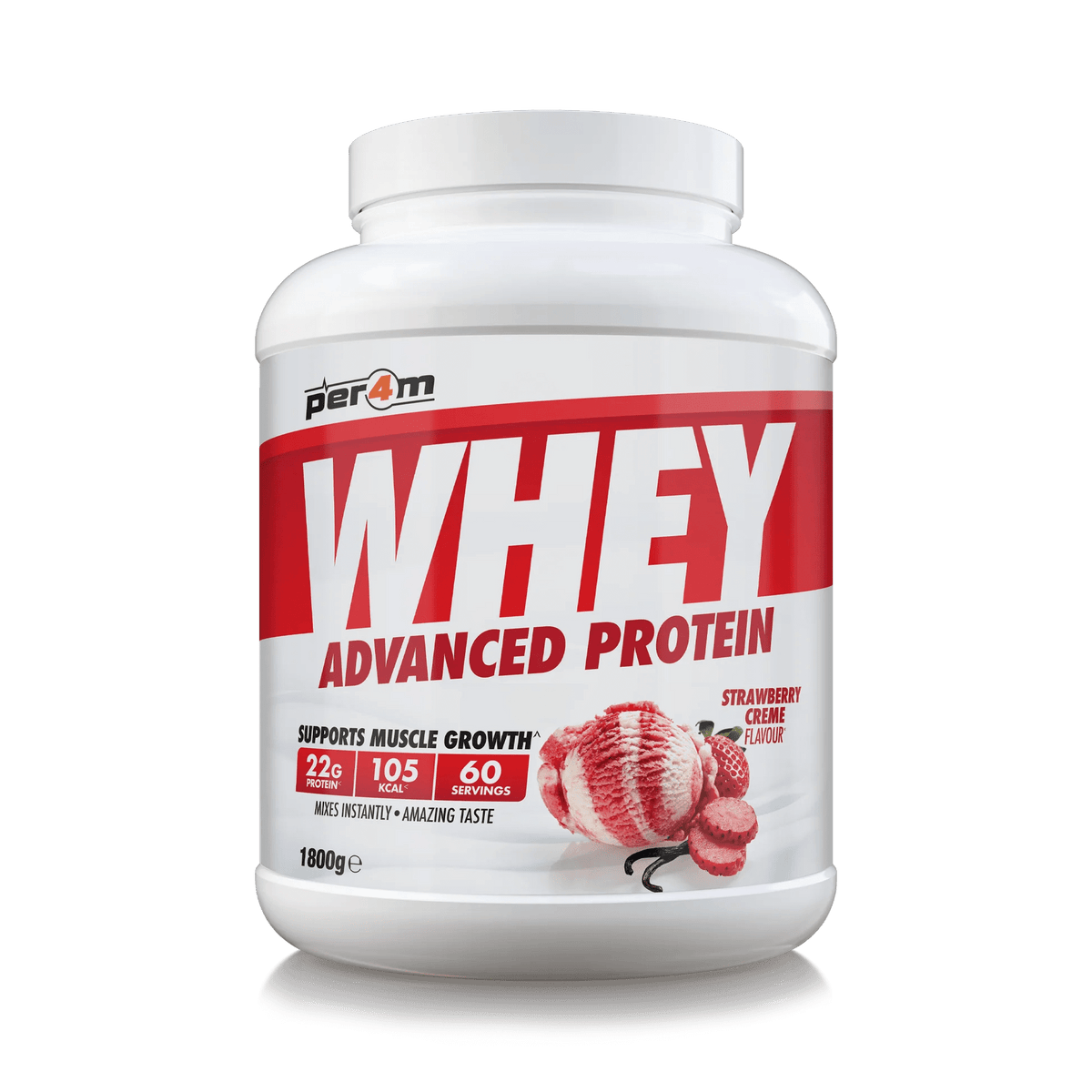 PER4M Whey Protein Strawberry Creme (1800 g)