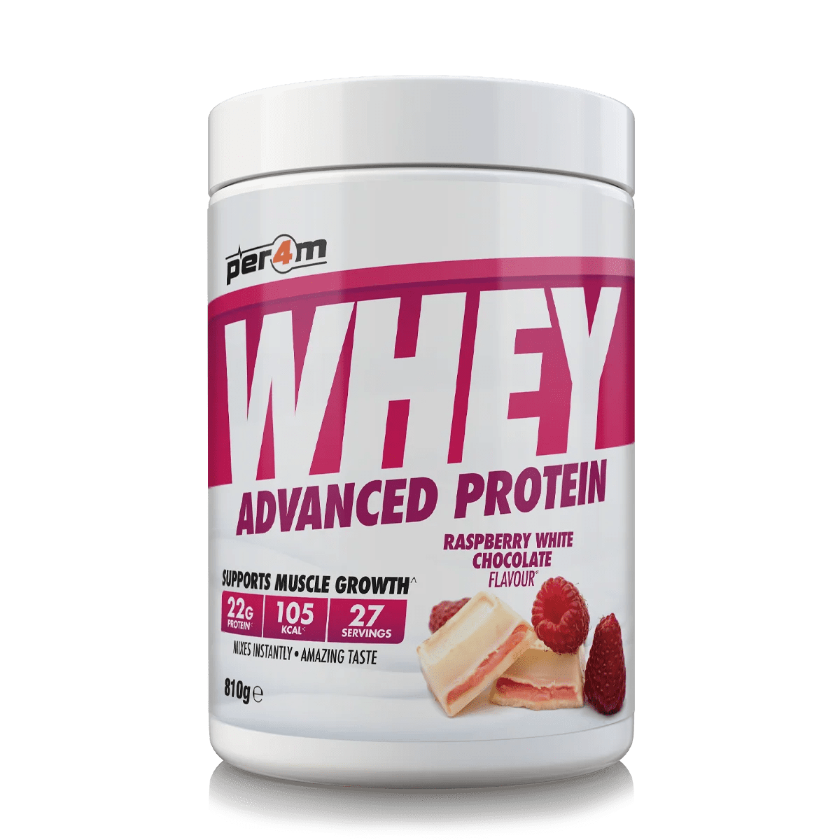 PER4M Whey Protein Raspberry & White Choc (810 g)