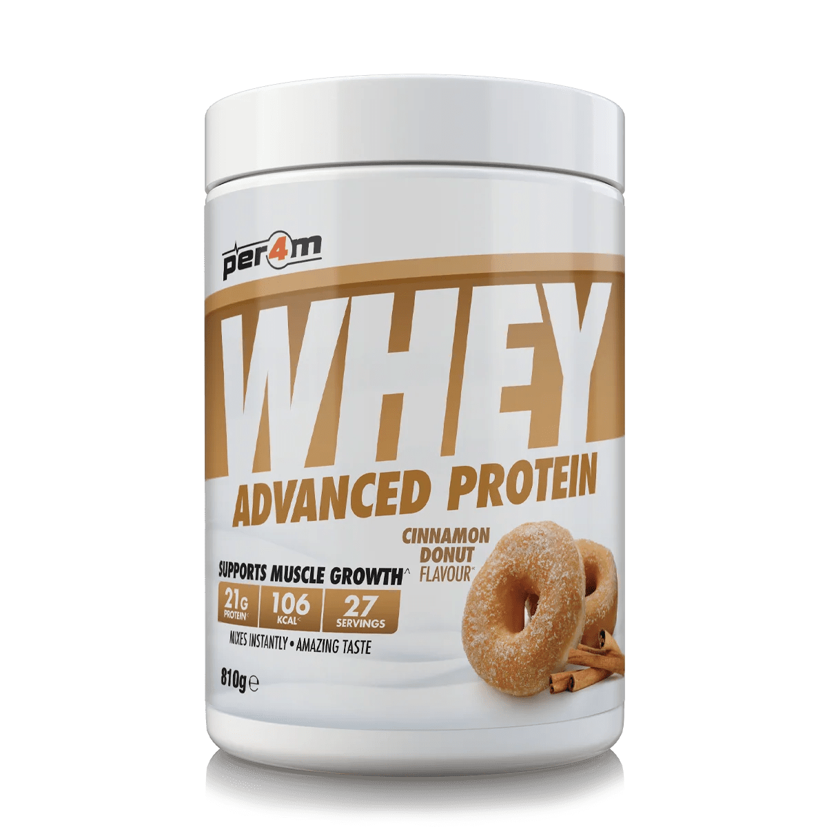 PER4M Whey Protein Cinnamon Donut (810 g)