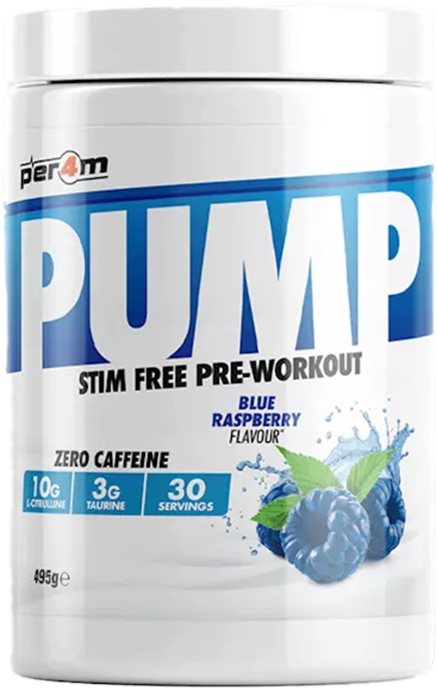 Per4m Pump Pre- Workout – 495 g - Blue Raspberry