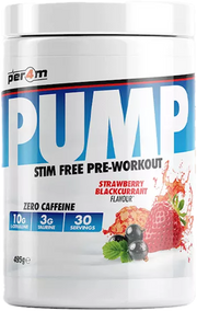 Per4m Pump Pre- Workout – 495 g - Strawberry Blackcurrant