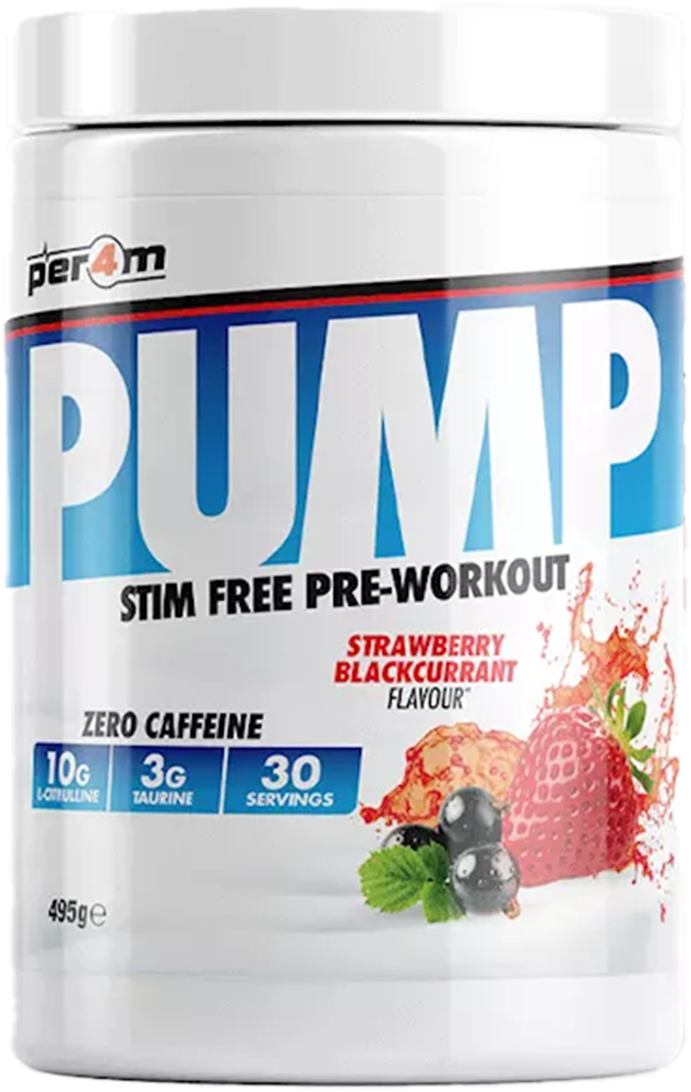 Per4m Pump Pre- Workout – 495 g - Strawberry Blackcurrant