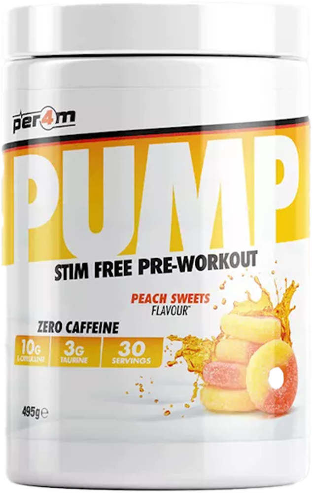 Per4m Pump Pre- Workout – 495 g - Peach Sweets