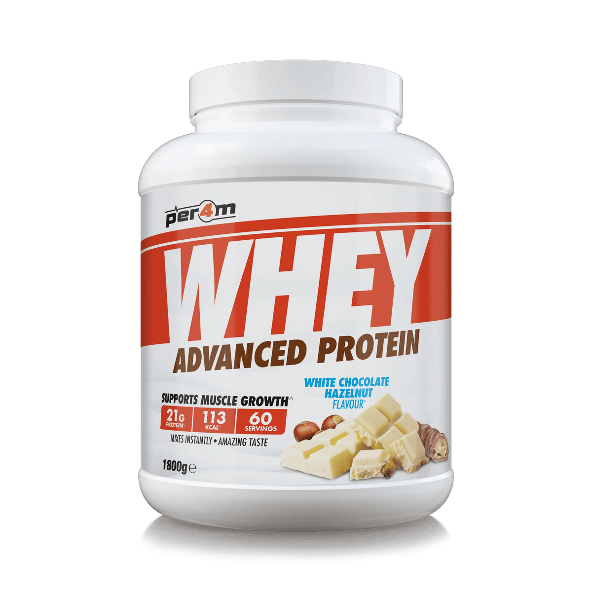 PER4M Whey Protein White Chocolate Hazelnut (1800 g)
