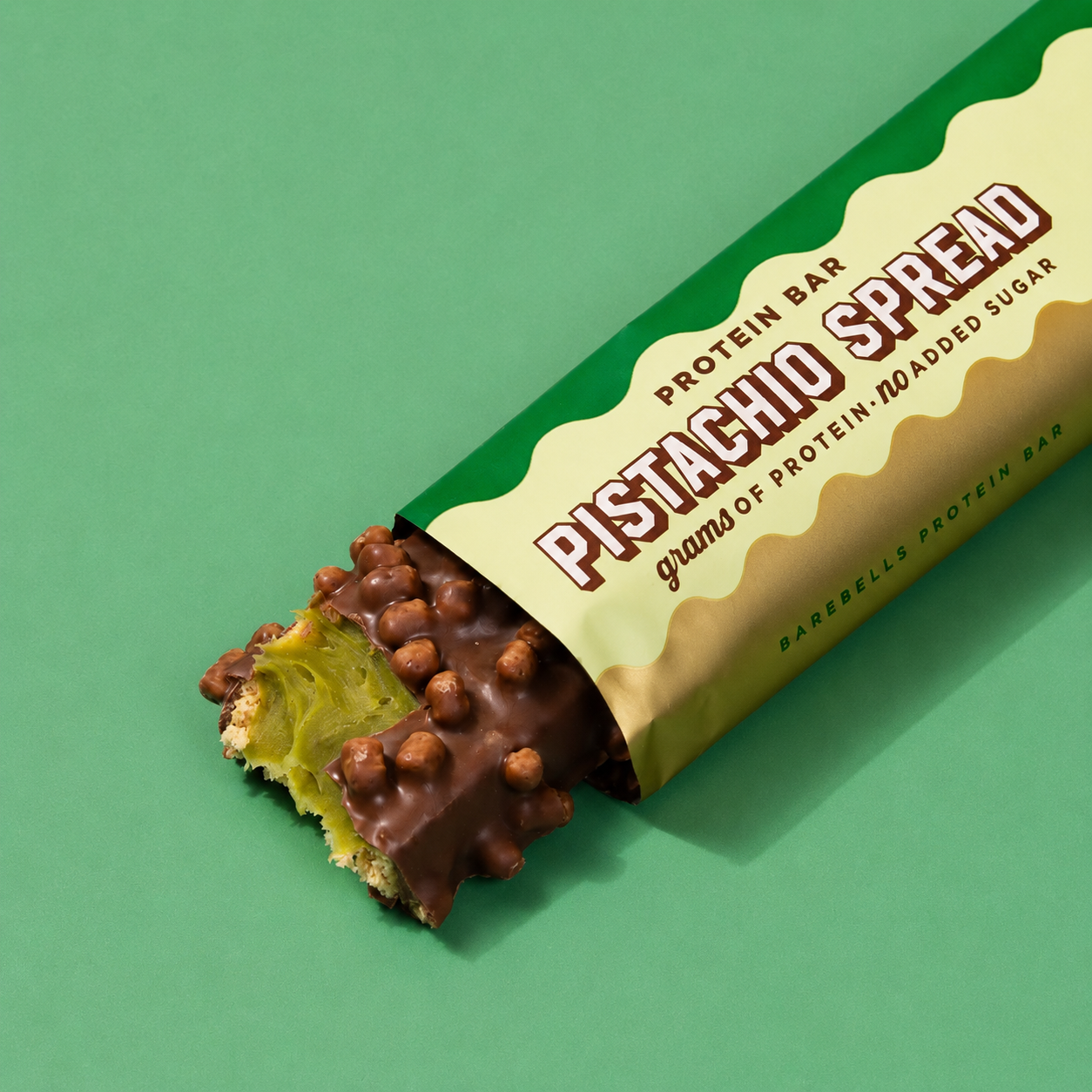 Barebells Protein Bar Pistachio Spread - reep met pistachevulling