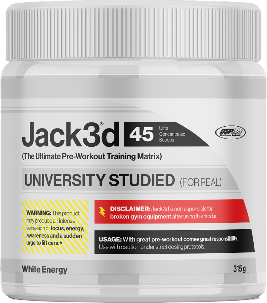 Jack3d Advanced Pre-workout White Energy (315 g).