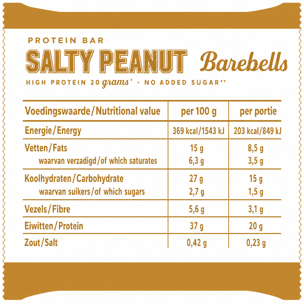 Barebells Protein Bar Salty Peanut (1 x 55 g)