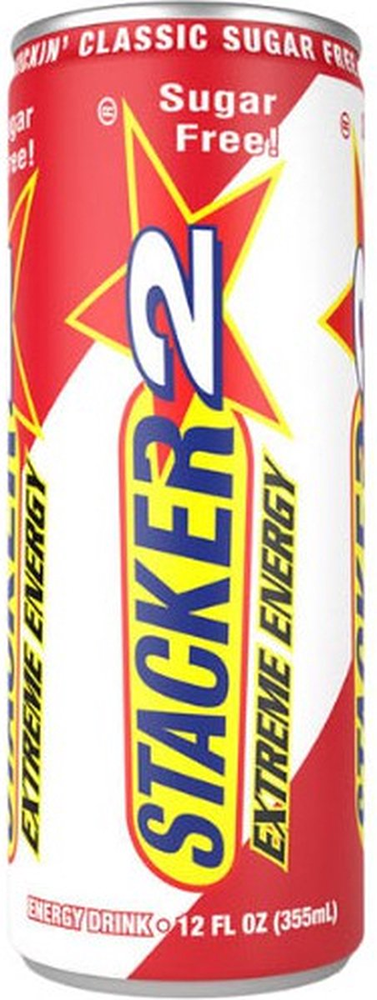 Stacker2 Extreme Energy Drink Sugar Free Kickin Classic (12 x 355 ml)
