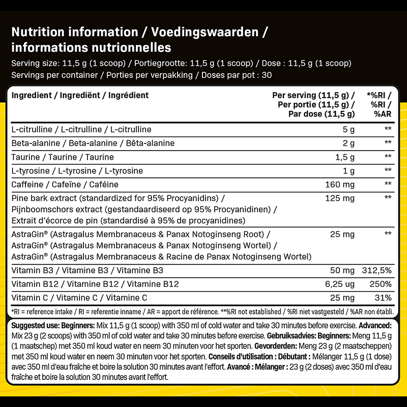 Supspace Lift-off Pre-workout Blue Raspberry (345 g)
