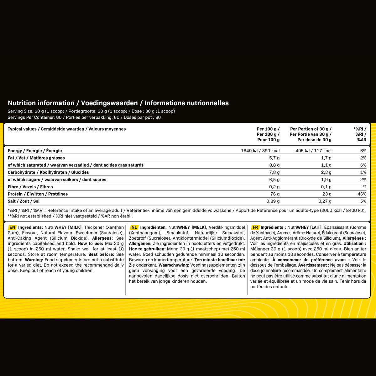 Supspace Milky Whey Protein Banana (1800 g)