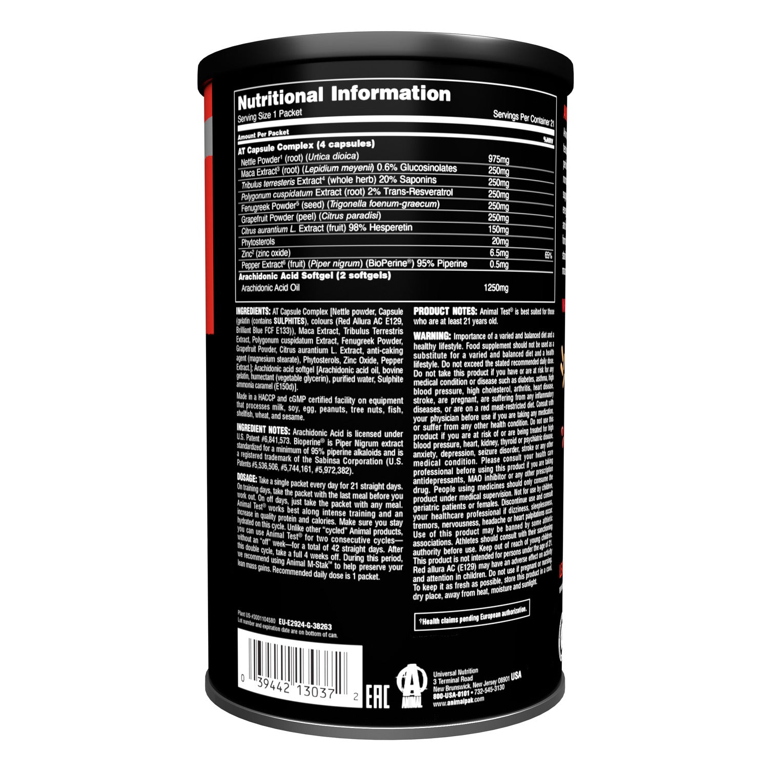 Animal Test (21 packs)