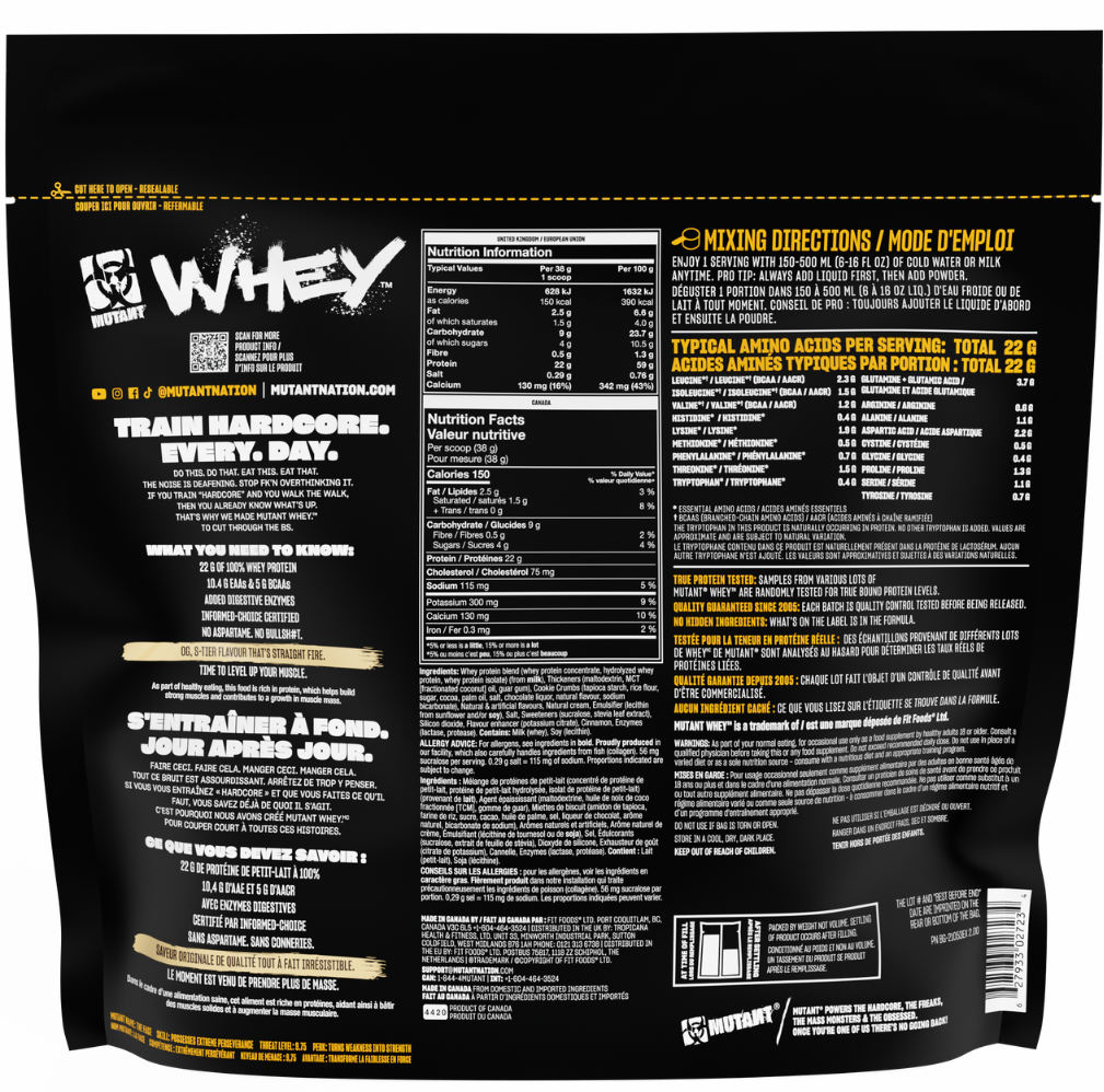 Mutant Whey Cookies & Cream (2270 g)