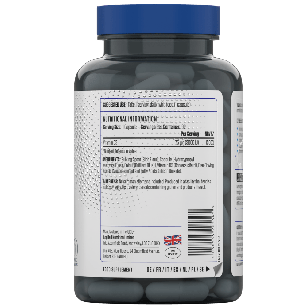 Applied Nutrition Vitamin D3 (90 tabs)