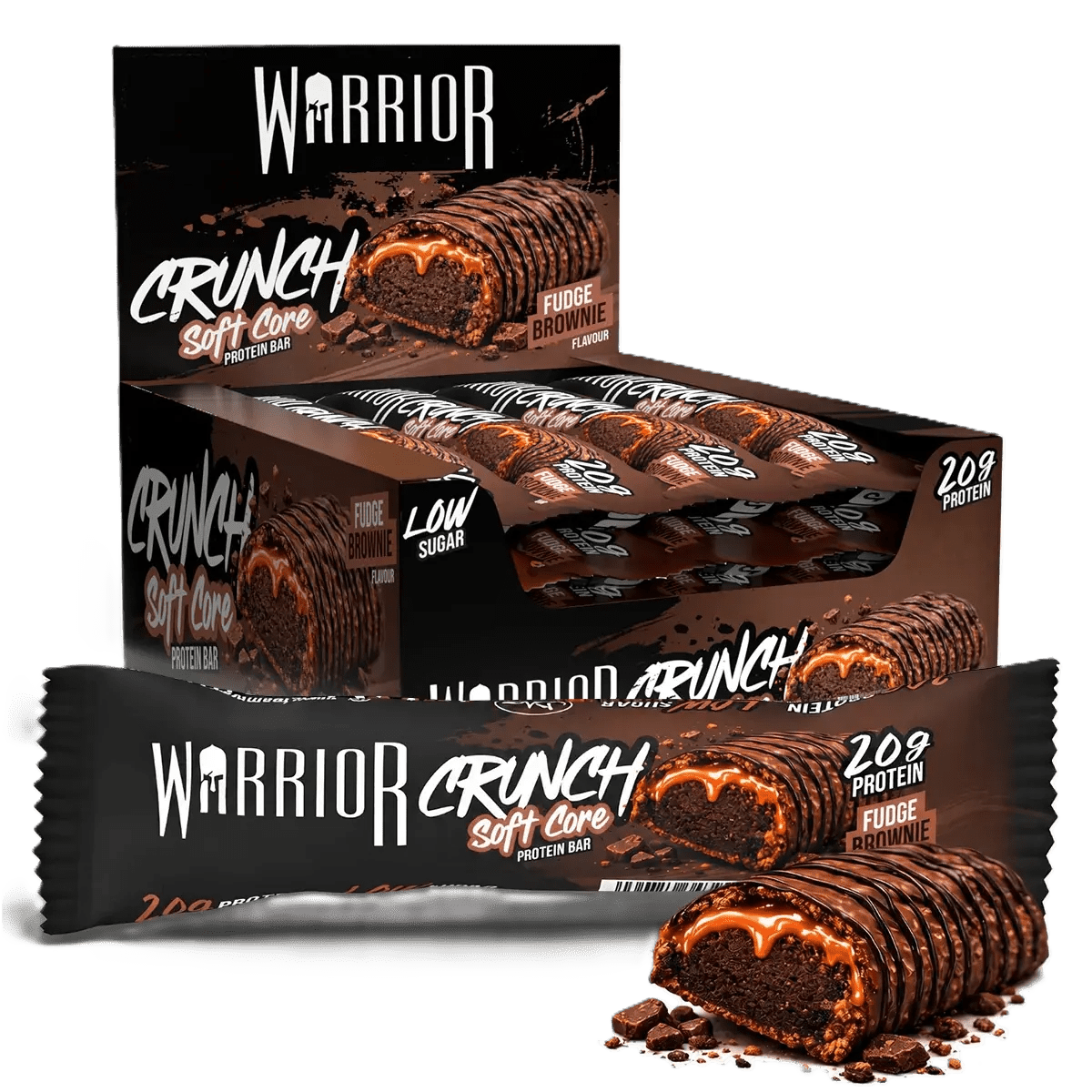 Warrior Crunch Bar Fudge Brownie (12 x 64 g)