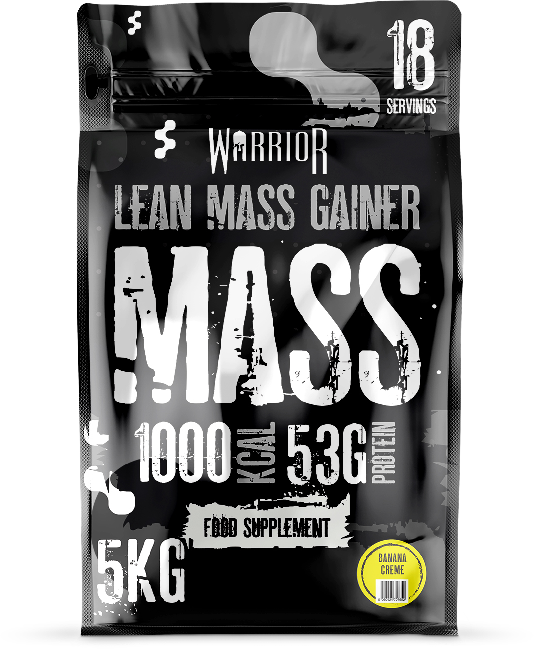 Warrior Mass Lean Mass Gainer Banana Creme – 5 kg zak